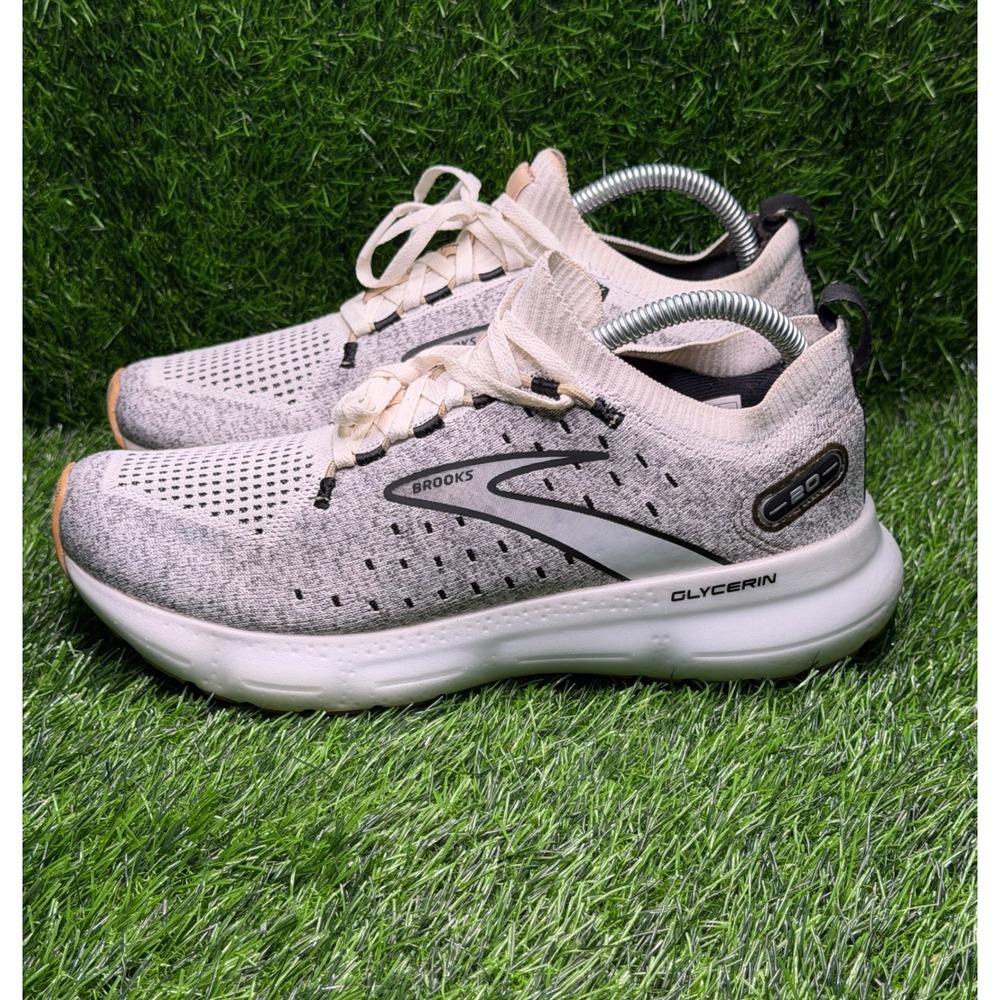 Brooks Glycerin StealthFit 20 Womens Running Shoes Grey Tan 1203721B163 Size 9.5